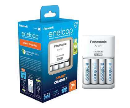 Ładowarka do akumulatorów Panasonic ŁADOWARKA SMART + 4x AA ENELOOP 2000 mAh